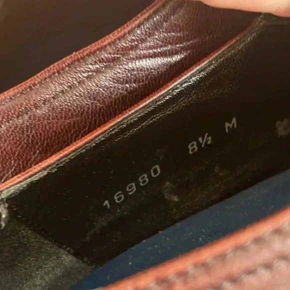 Magnanni  linea merino brown burgundy shoes - Picture 4 of 7